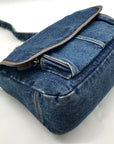 Blue Denim Shoulder Bag