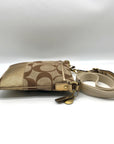 Coach Brown Signature Canvas Swingpack Crossbody 40758