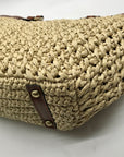 Patricia Nash Tan Woven Raffia Handbag