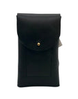 Noonday Collection Black Leather Briana Crossbody Phone Case