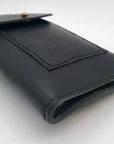 Noonday Collection Black Leather Briana Crossbody Phone Case