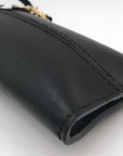 Noonday Collection Black Leather Briana Crossbody Phone Case