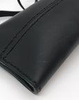 Noonday Collection Black Leather Briana Crossbody Phone Case