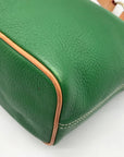 Dooney & Bourke Emerald Green Pebble Leather Shoulder Bag