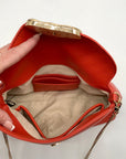 I.N.C. International Concepts Orange Avahh Sculpted Clutch Bag