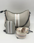 Haute Shore Grey Neoprene Blair Crossbody With Pouch