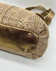 B. Markowsky Leopard Print Leather Shoulder Bag