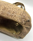 B. Markowsky Leopard Print Leather Shoulder Bag