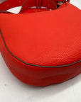 Nanette Leopore Orange Faux Leather Finley Crossbody bag
