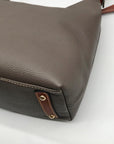 Dooney & Bourke Gray Pebbled Grain Leather Paige Sac Shoulder Bag