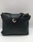 Michael Kors Black Leather Fulton Crossbody Bag