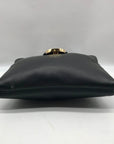 Michael Kors Black Leather Fulton Crossbody Bag