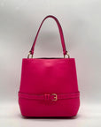 Coach Hot Pink Pebbled Leather Town Bucket Bag-91122
