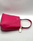Coach Hot Pink Pebbled Leather Town Bucket Bag-91122