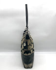 Coach Gray & Black Jacquard Canvas Signature Logo Shoulder Bag 12825