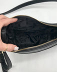 DKNY Black Crescent Barbara Crossbody Bag