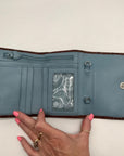 Brighton Brown Croc Embossed Leather Convertible Wallet