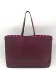 Draper James Wine Large Reversible Tote Bag and Pouch