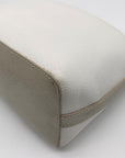 Brahmin White and Macaroon Lady Vineyard Croc Embossed Mini Duxbury Bag