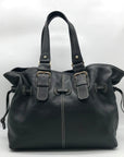 Dooney & Bourke Black Pebbled Leather Chiara Tote Bag