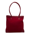 Talbots Red Monogram Canvas Tote Bag
