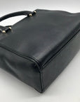 Kate Spade Black Small Pebbled Leather Allyn Satchel Bag