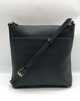Michael Kors Black Flat Leather Crossbody Bag