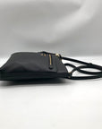 Michael Kors Black Flat Leather Crossbody Bag