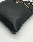 Michael Kors Black Flat Leather Crossbody Bag