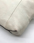 India Hicks Ivory Pebbled Leather Shift And Switch Crossbody Bag