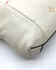 India Hicks Ivory Pebbled Leather Shift And Switch Crossbody Bag