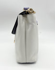 Lodis Periwinkle And White Envelope Crossbody Bag