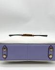 Lodis Periwinkle And White Envelope Crossbody Bag