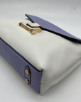 Lodis Periwinkle And White Envelope Crossbody Bag