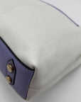 Lodis Periwinkle And White Envelope Crossbody Bag