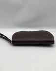 Kate Spade Dark Cherry Pebbled leather Jackson Half Moon Wristlet