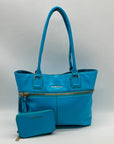Antionio Melani Vibrant Turquoise Leather Shoulder Bag