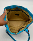 Antionio Melani Vibrant Turquoise Leather Shoulder Bag