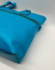 Antionio Melani Vibrant Turquoise Leather Shoulder Bag