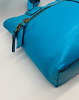 Antionio Melani Vibrant Turquoise Leather Shoulder Bag