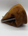 Patricia Nash Brown Suede Large Clutch
