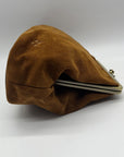 Patricia Nash Brown Suede Large Clutch