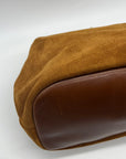 Patricia Nash Brown Suede Large Clutch