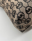 Michael Kors Beige Signature Canvas Montauk Tote Bag