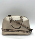 Coach Metallic Gold Leather Exotic Trim Sierra Satchel-F38057