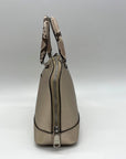 Coach Metallic Gold Leather Exotic Trim Sierra Satchel-F38057