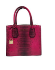 Michael Kors Pink Leather Mercer Snakeskin Crossbody Bag & Wallet