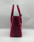 Michael Kors Pink Leather Mercer Snakeskin Crossbody Bag & Wallet
