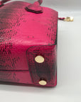 Michael Kors Pink Leather Mercer Snakeskin Crossbody Bag & Wallet