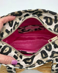 Leslie Dasch Dress For Cocktails Cotton Leopard The Worth Handbag